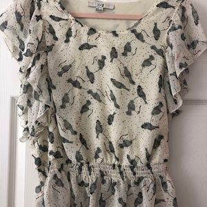 Blouse with Birds!